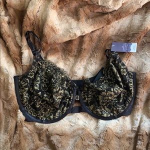 Black/ gold 40H Lane Bryant bra.